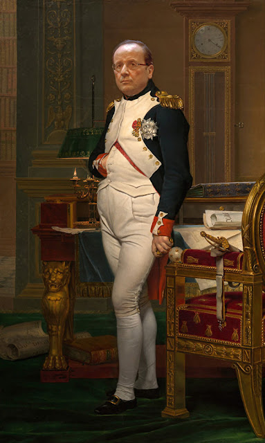 François Hollande as Napoléon Bonaparte