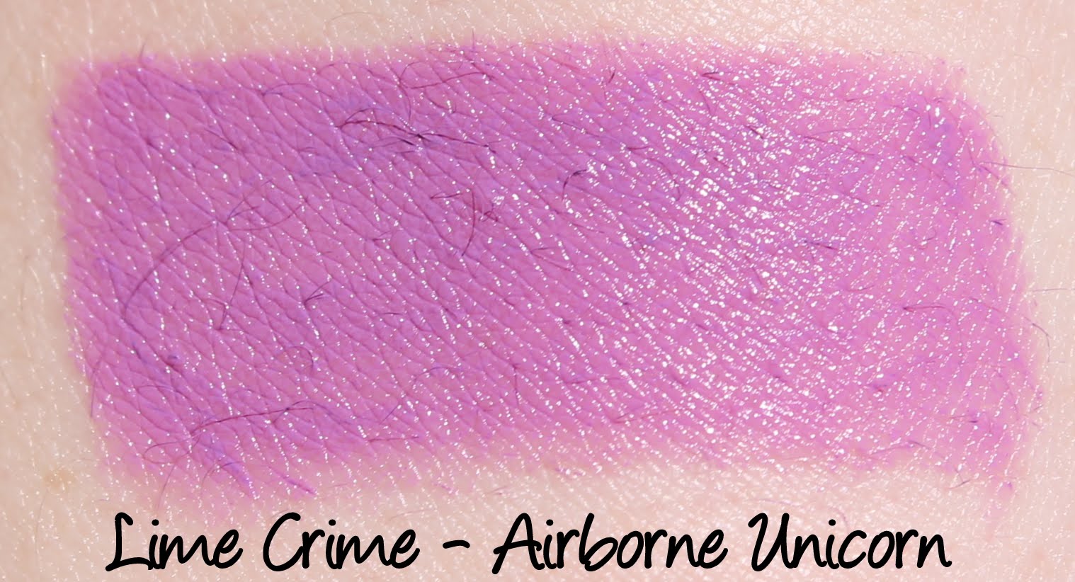 Lime Crime Airborne Unicorn Lipstick Swatch