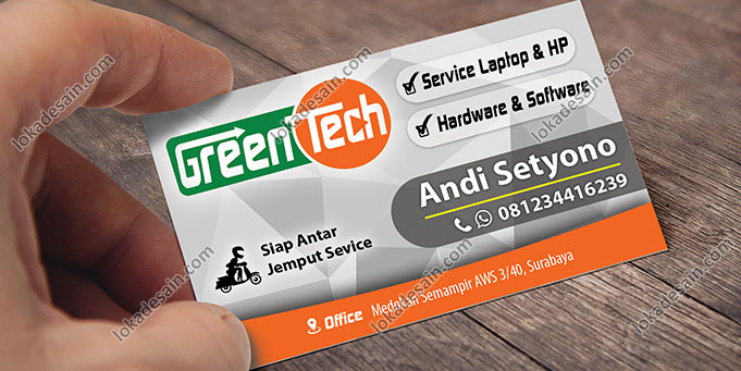 Contoh Kartu Nama Jasa Tehnik