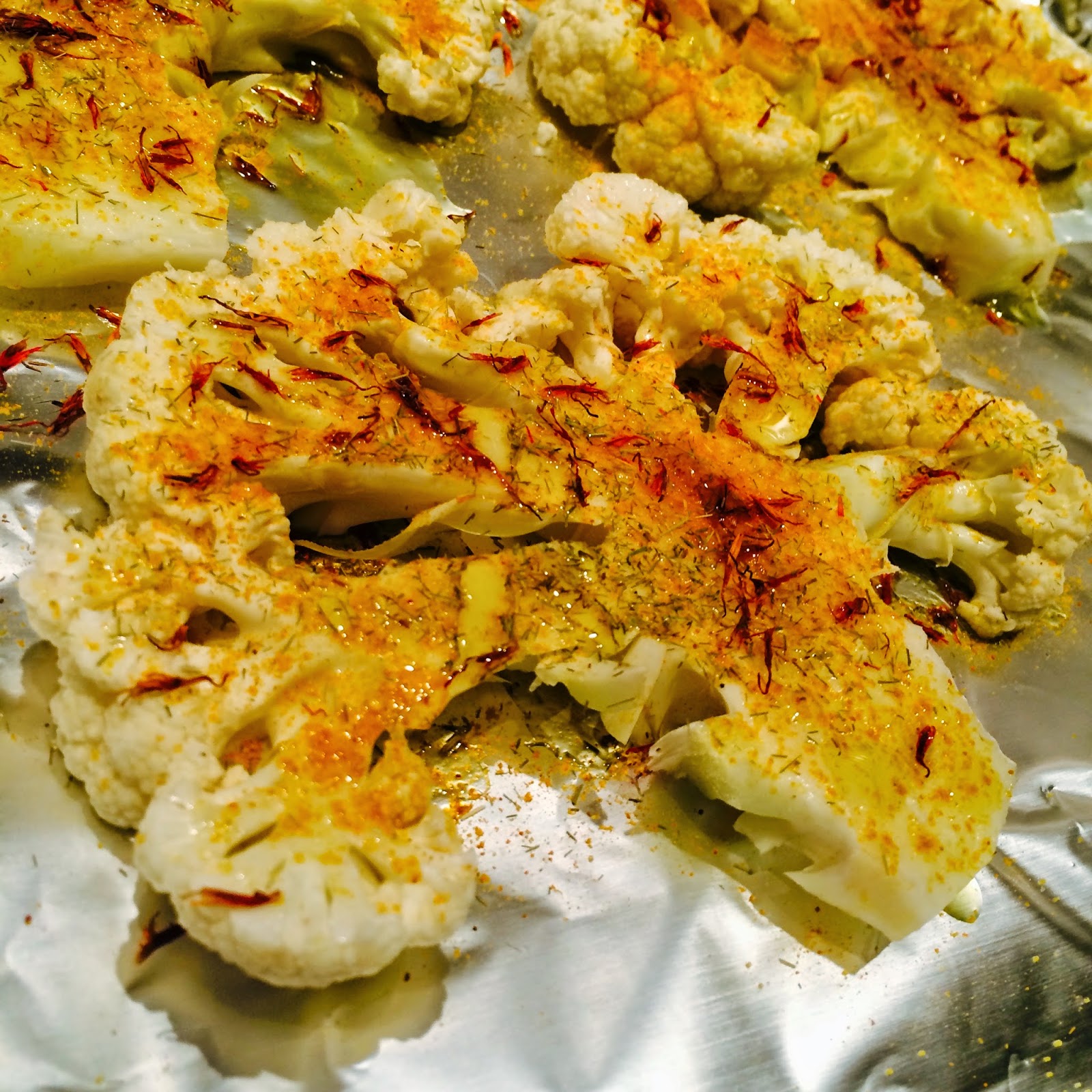 PASSION ON THE STOVE TOP Roasted Curry Cauliflower Steaks