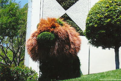 Disneyland Topiaries topiary Small World garden lion
