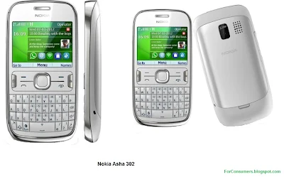 Asha 302 white