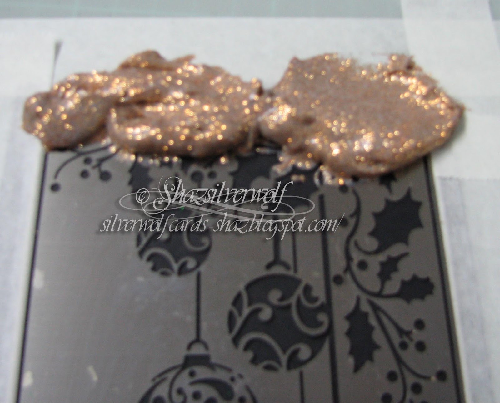 Silverwolf Cards Glitter embossing paste, and an experiment