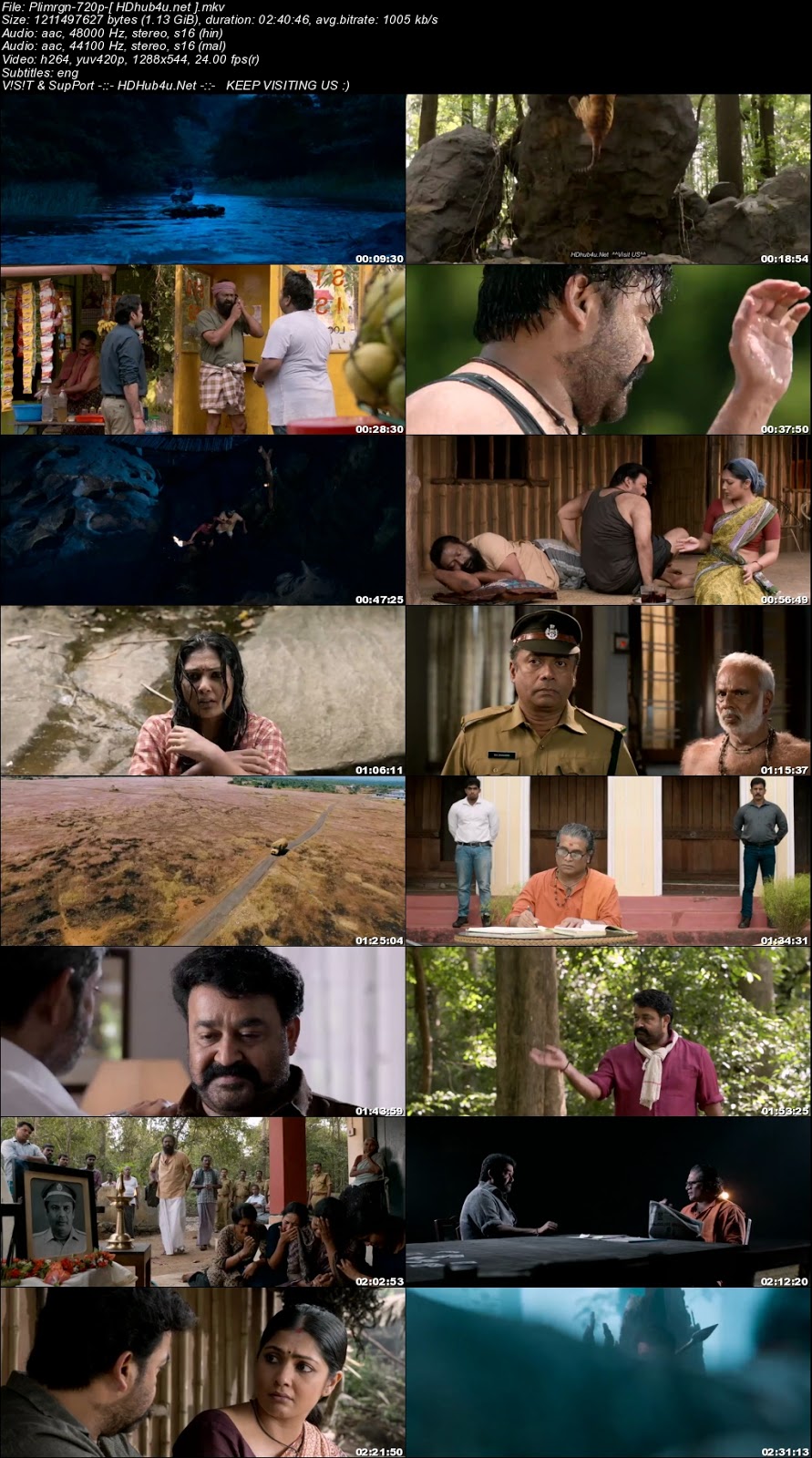 Pulimurugan 2016 UNCUT Hindi Dual Audio 480p HDRip 450MB Download