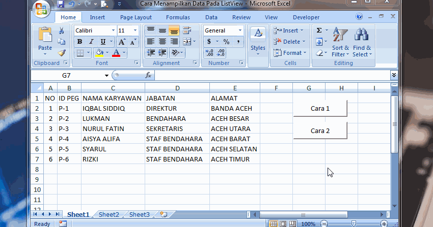Cara Menampilkan Data Pada Listview Vba Excel
