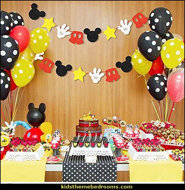 Birthday Party Banner Mickey Inspired Decoration Supplies