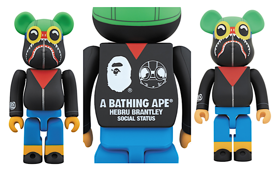 A BATHING APE BApe Toy BERBRICK 400 HEBRU BRANTLEY SOCIAL