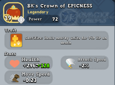 World of Legends BK's Crown of EPICNESS