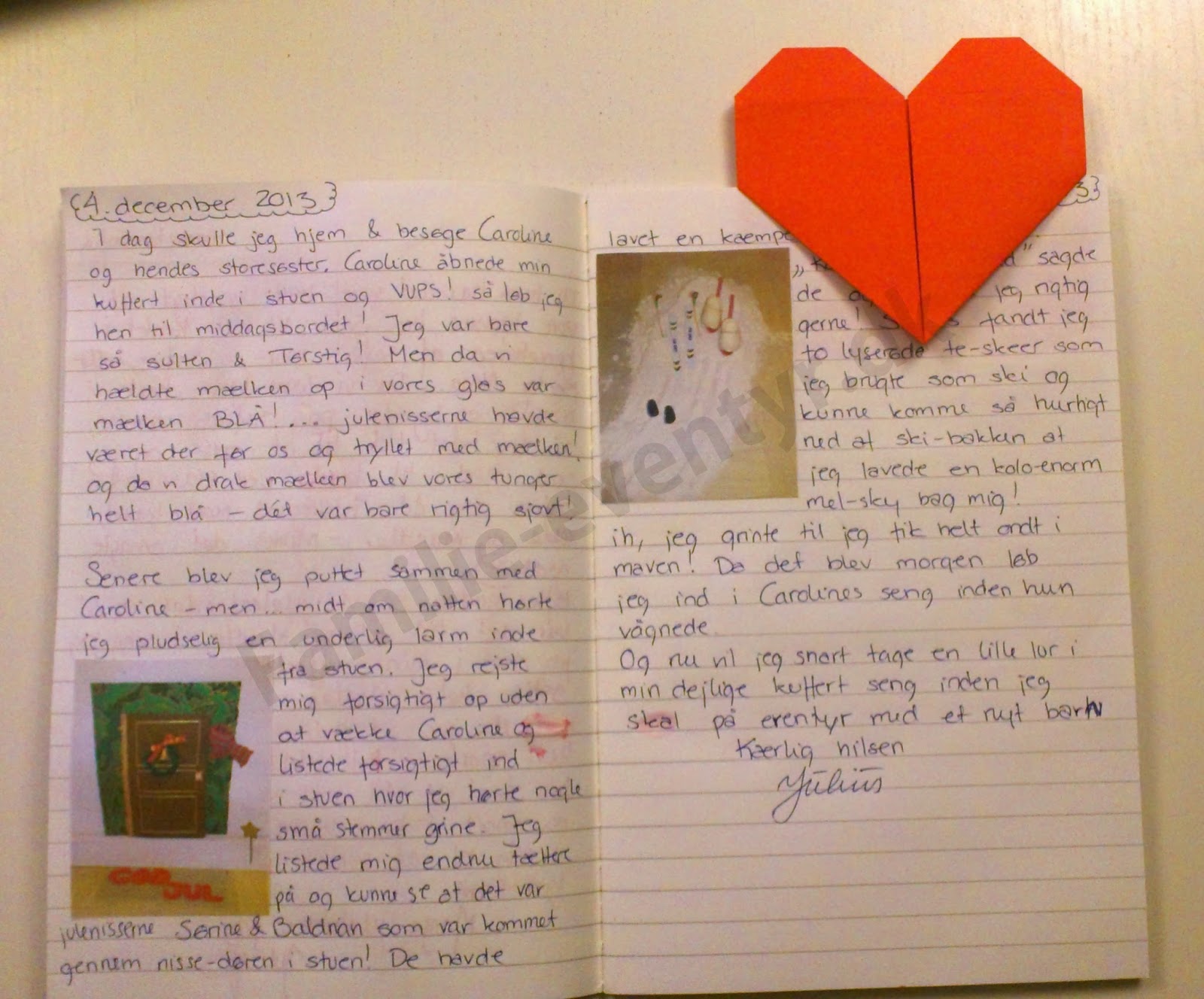 DIY: Hjerte bogmærke