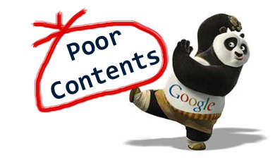 Panda kick poor content