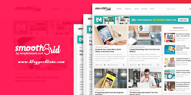 Smooth Grid Blogger Template Free