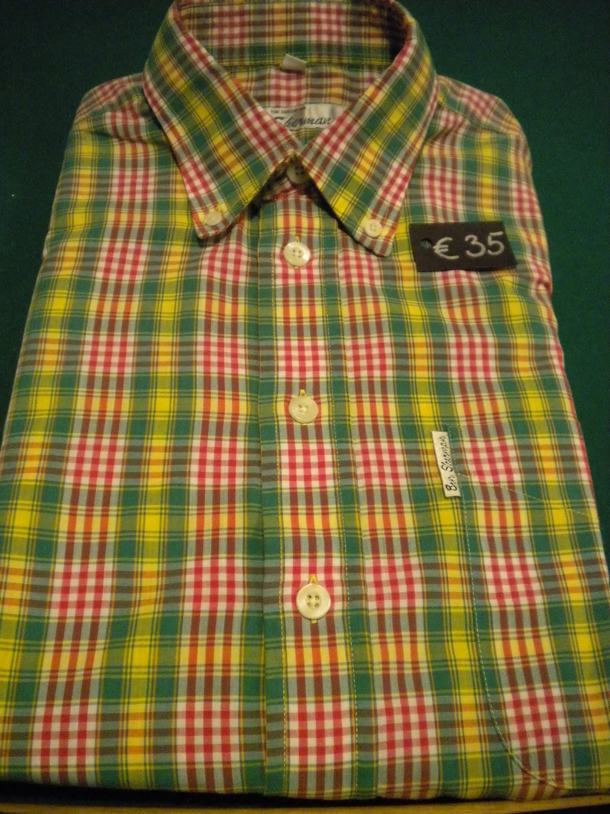 1970s Ben Sherman Black Print Cotton Shirt