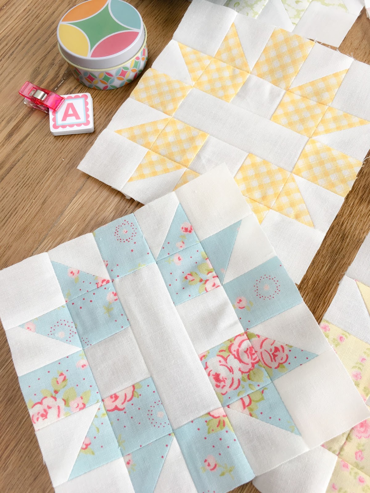Carried Away Quilting April Star & Cross blocks Patchwork Quilt Along