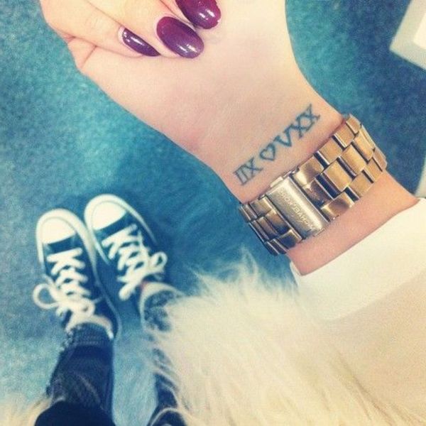 Fechas En Numeros Romanos Tatuajes