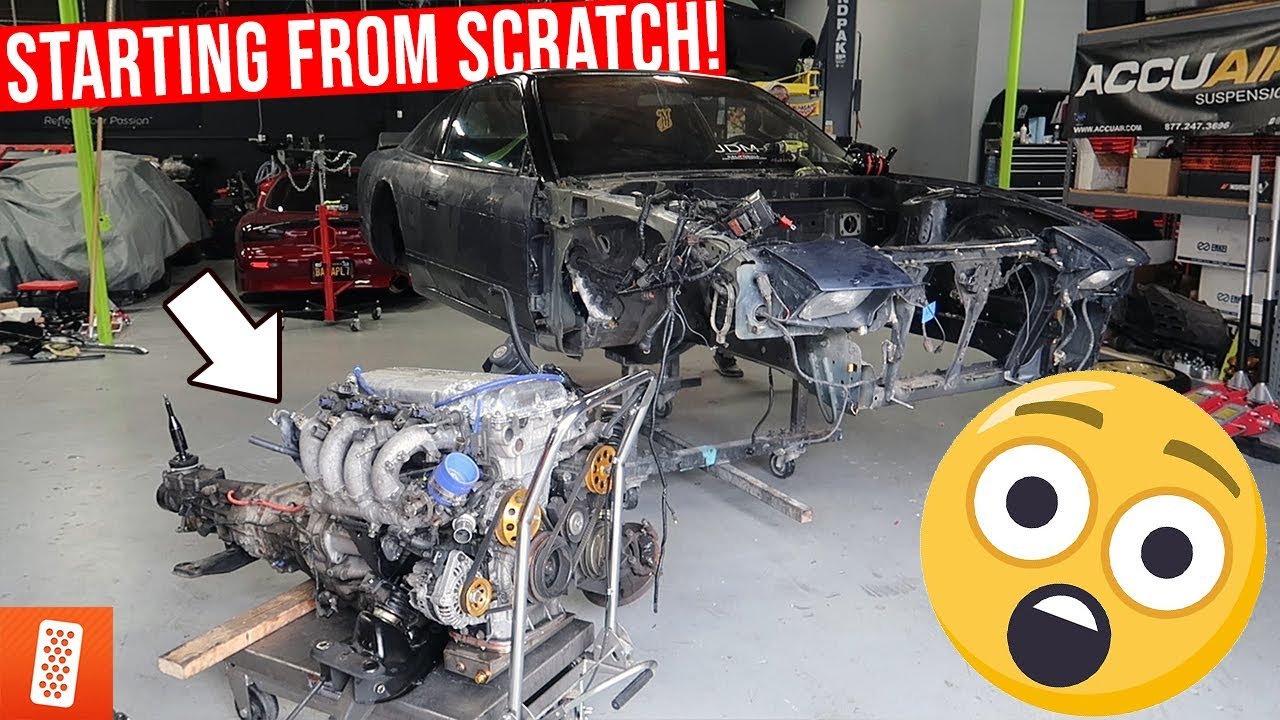 STRIPPING THE ENTIRE 240SX TO THE BARE CHASSIS!!!