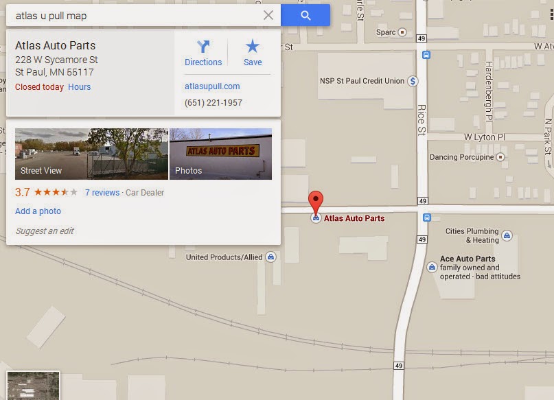 Used Auto Parts, Minneapolis, Saint Paul, Atlas U Pull St Paul Mn
