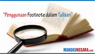 Penggunaan footnote dalam tulisan Mangkunegara