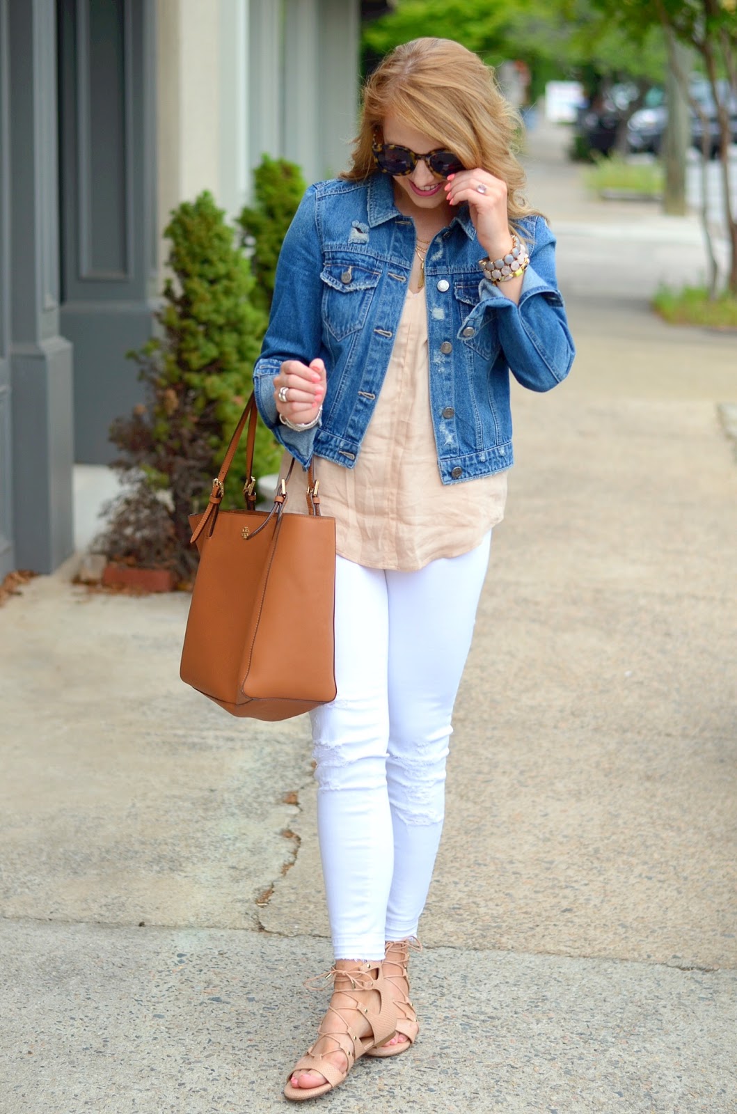 Something Delightful : Blush & Denim + The Tory Burch Spring Sale