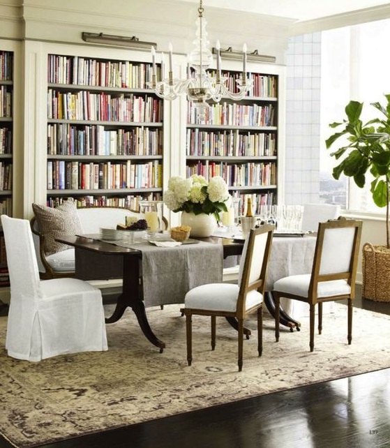Eye For Design Dining Room Libraries, Pictures Of Library Dining Rooms