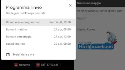 email programmate email nel futuro