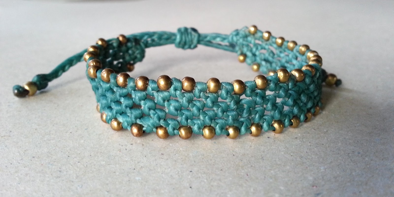 Ecocrafta Macrame Snake knot bracelet