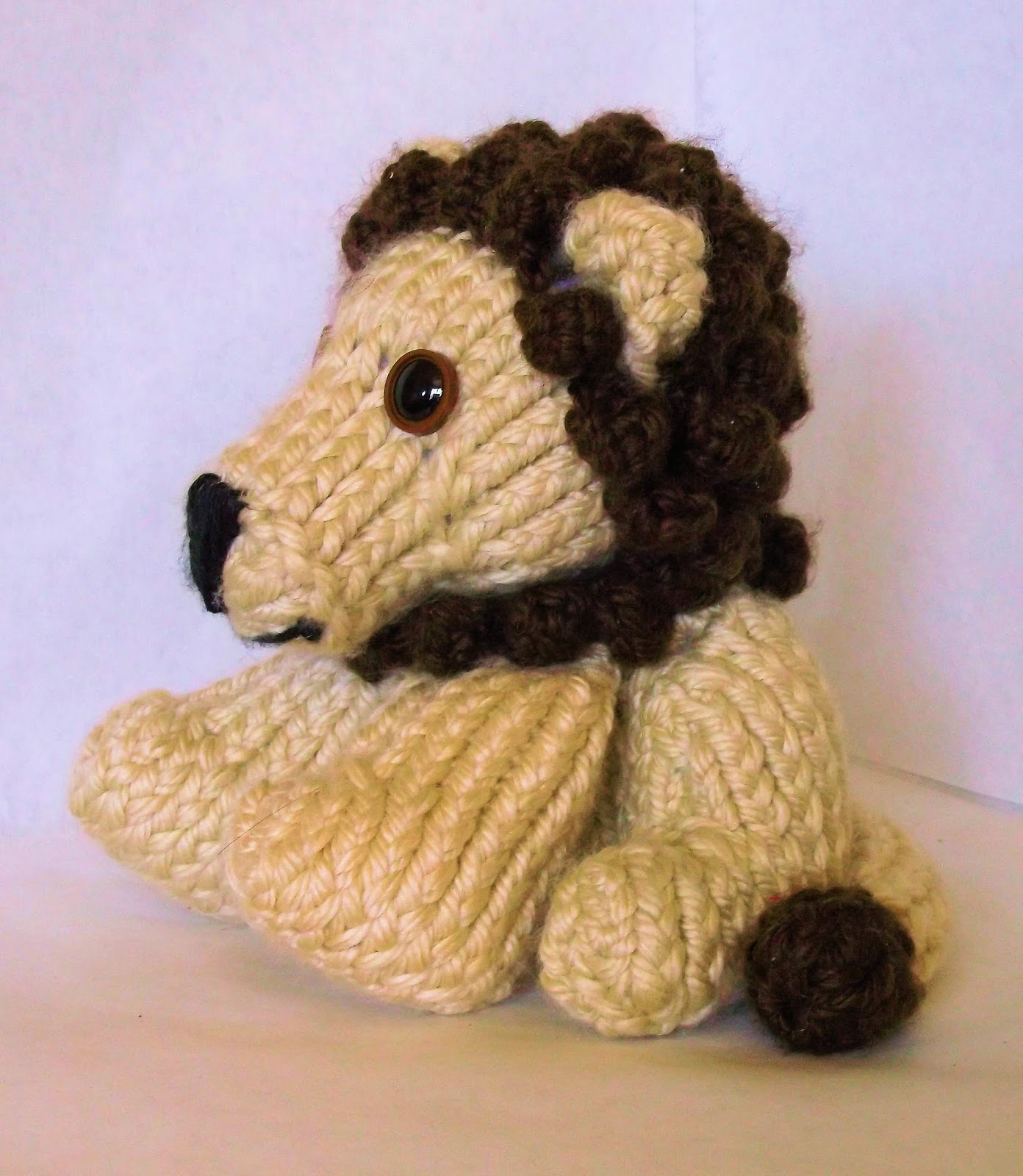 The Loom Muse How To Loom Knit a Lion Pattern