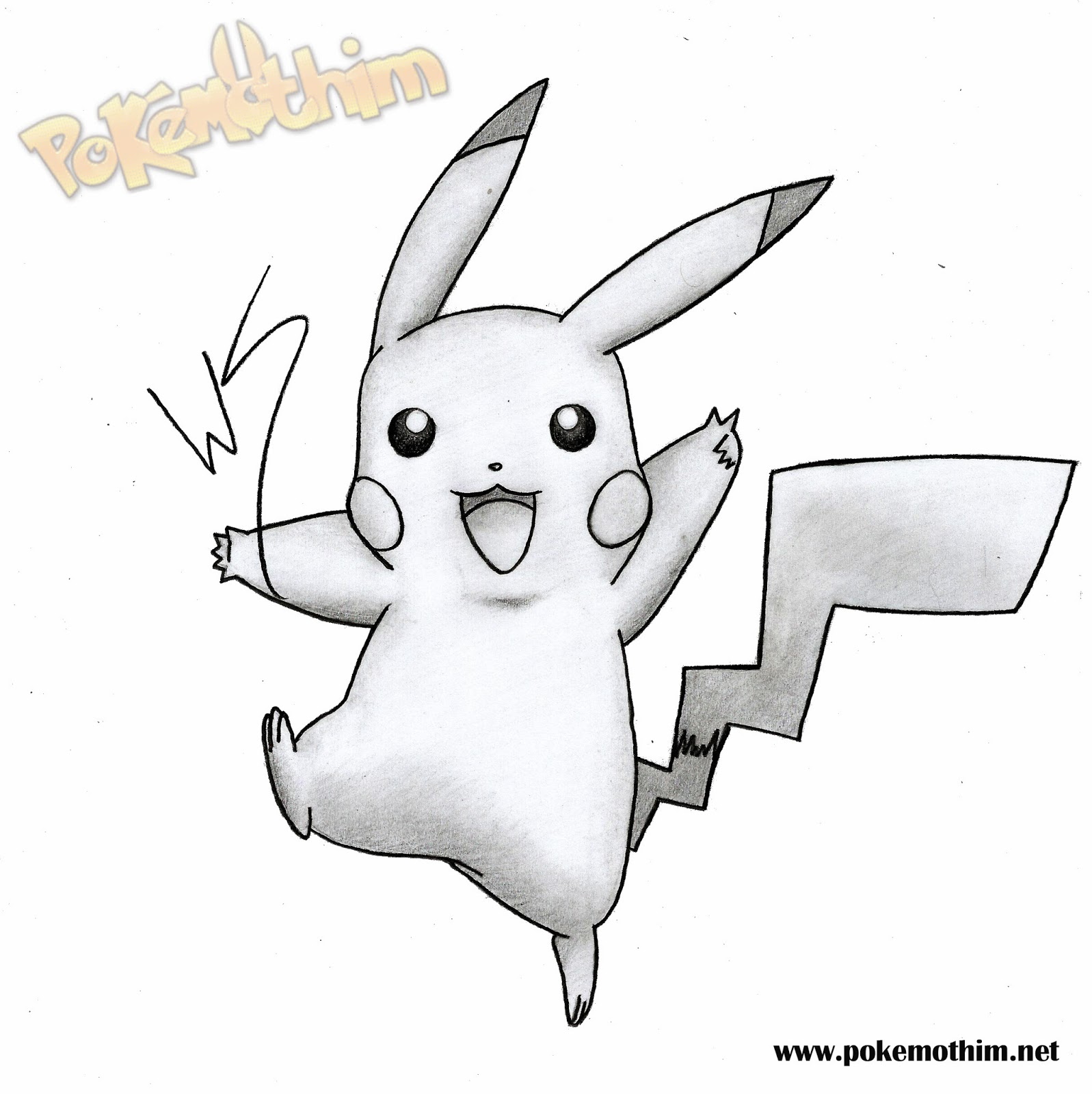 Tutorial de Desenho: PIKACHU - Pokémothim