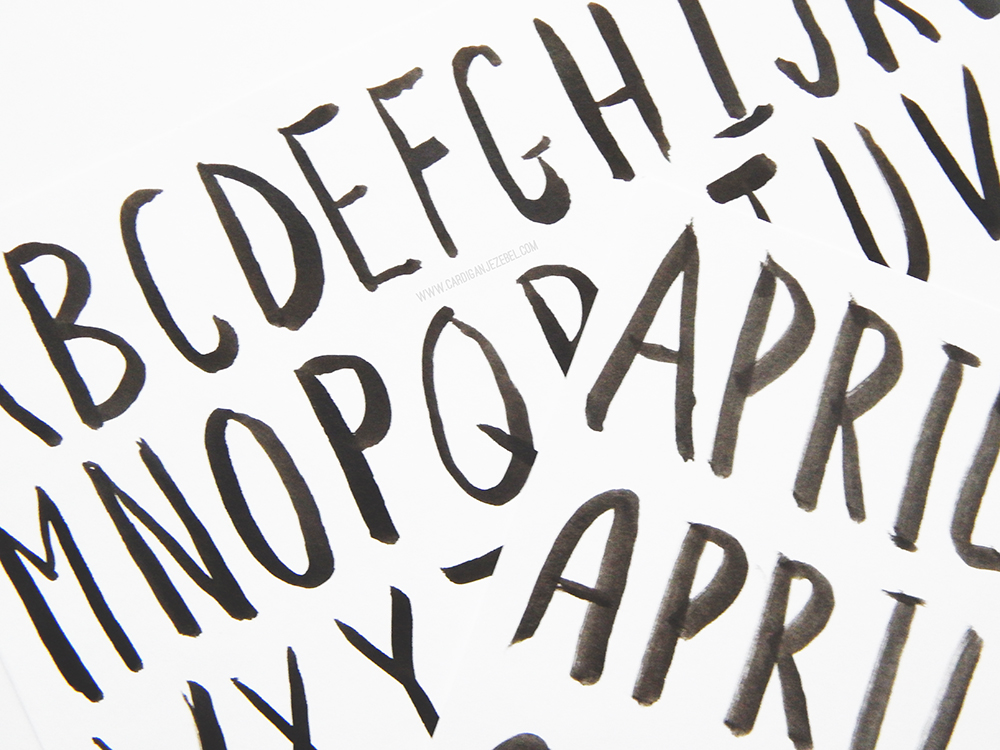 How to Turn Your Handwriting Into A Brush Cardigan Jezebel