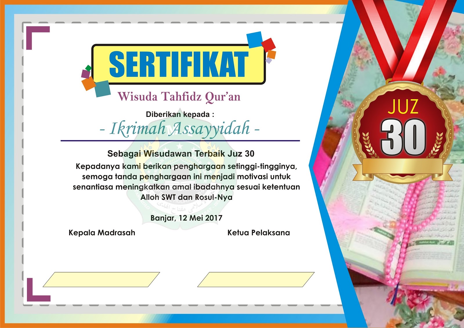 download sertifikat khatam al quran download sertifikat khatam al quran