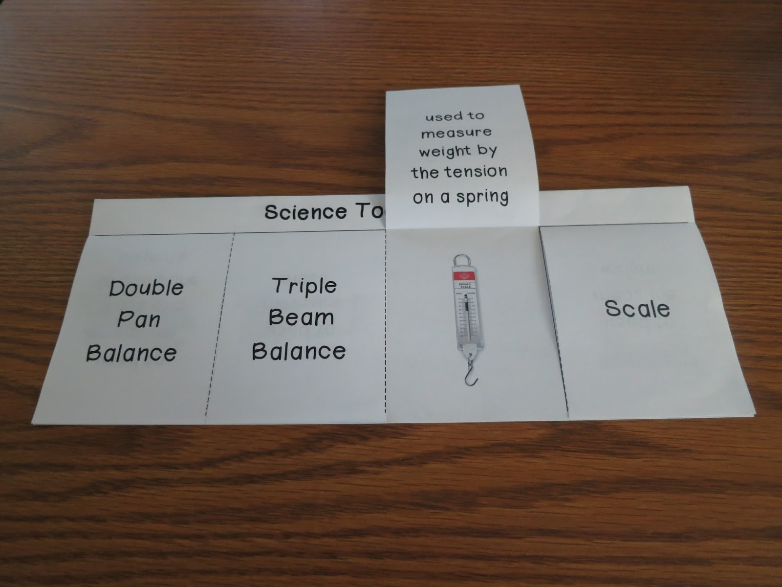 Tearless Teaching: Science Tools Foldable Graphic Organizers
