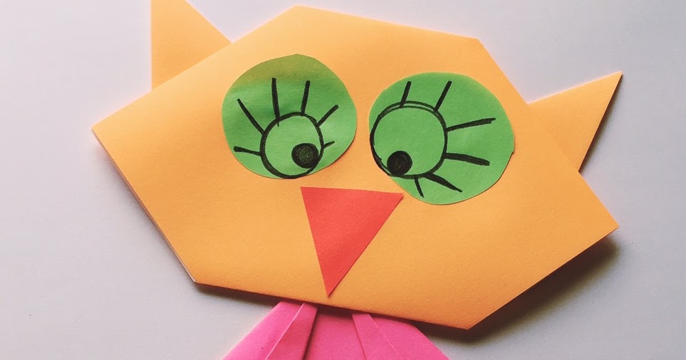 Owl Paper Folding Craft From the Pond