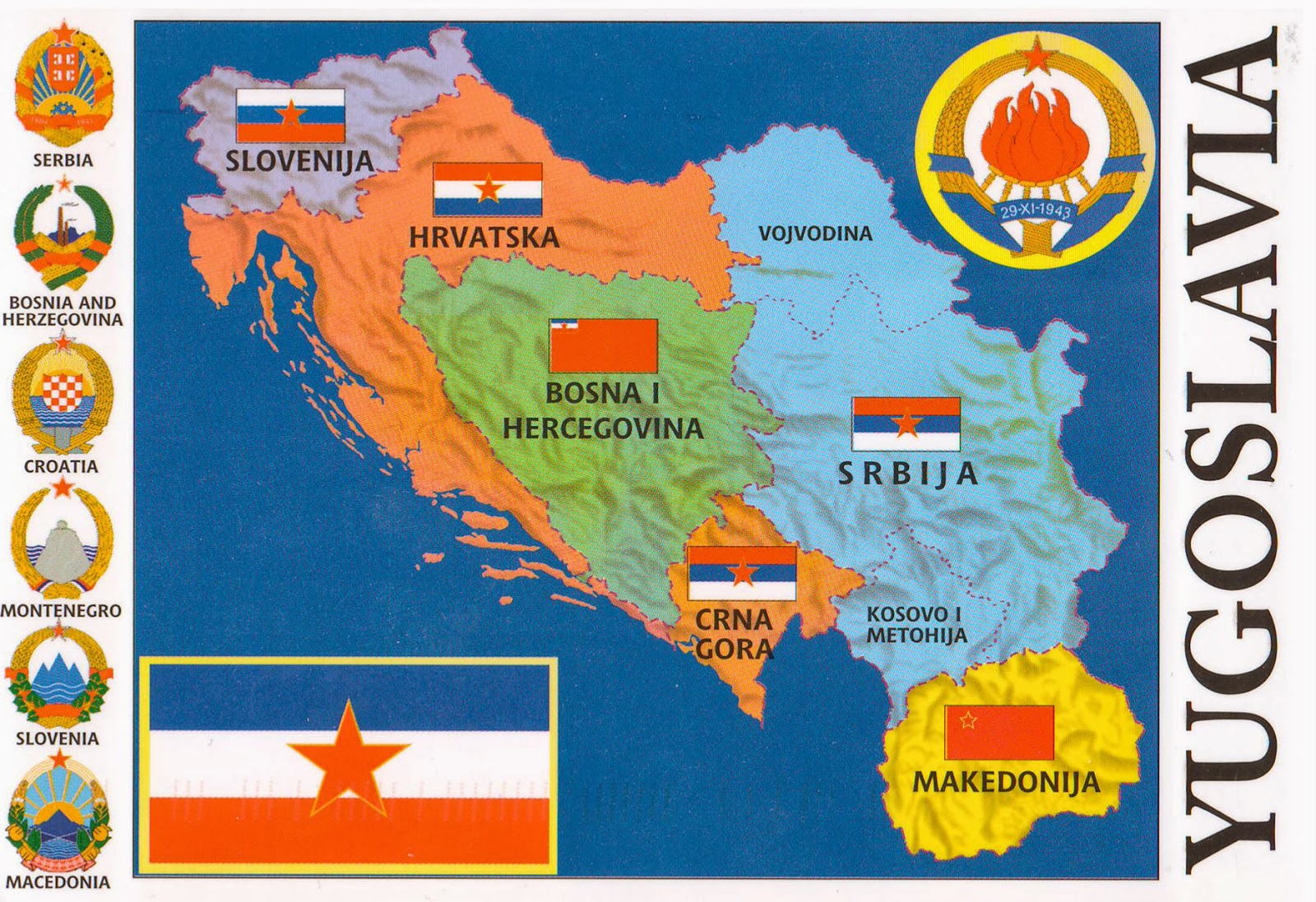 Karta Jugoslavije