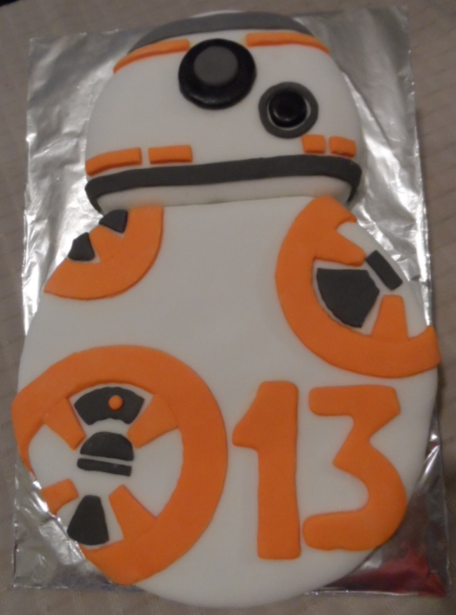 Nataliascraft : Teenager shaker card and BB8 cake.