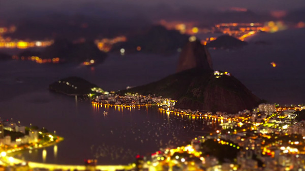 The City of Samba. Rio de Janeiro. Tilt Shift Video.