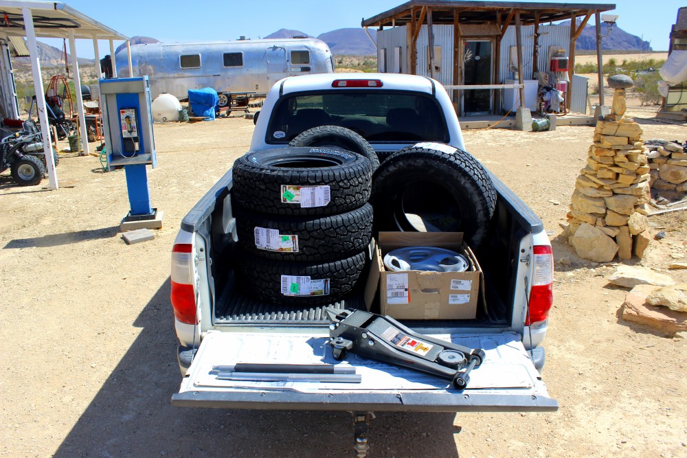 The Field Lab tire delivery