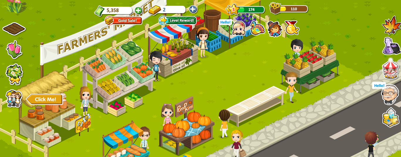 Android and Facebook game reviews Flower Shop Facebook game app review