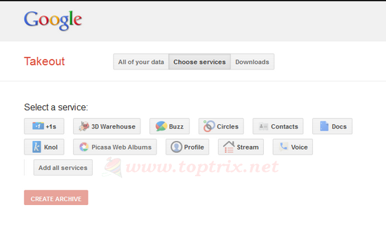 google takeout added picasa