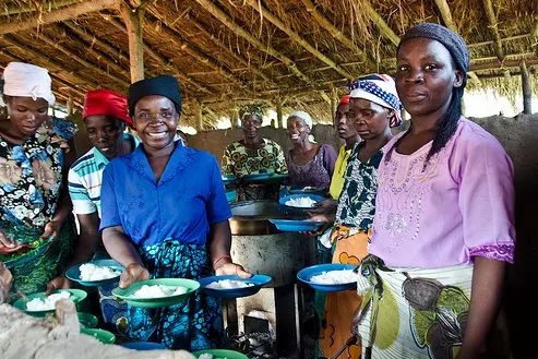 Cooking for the community in Africa