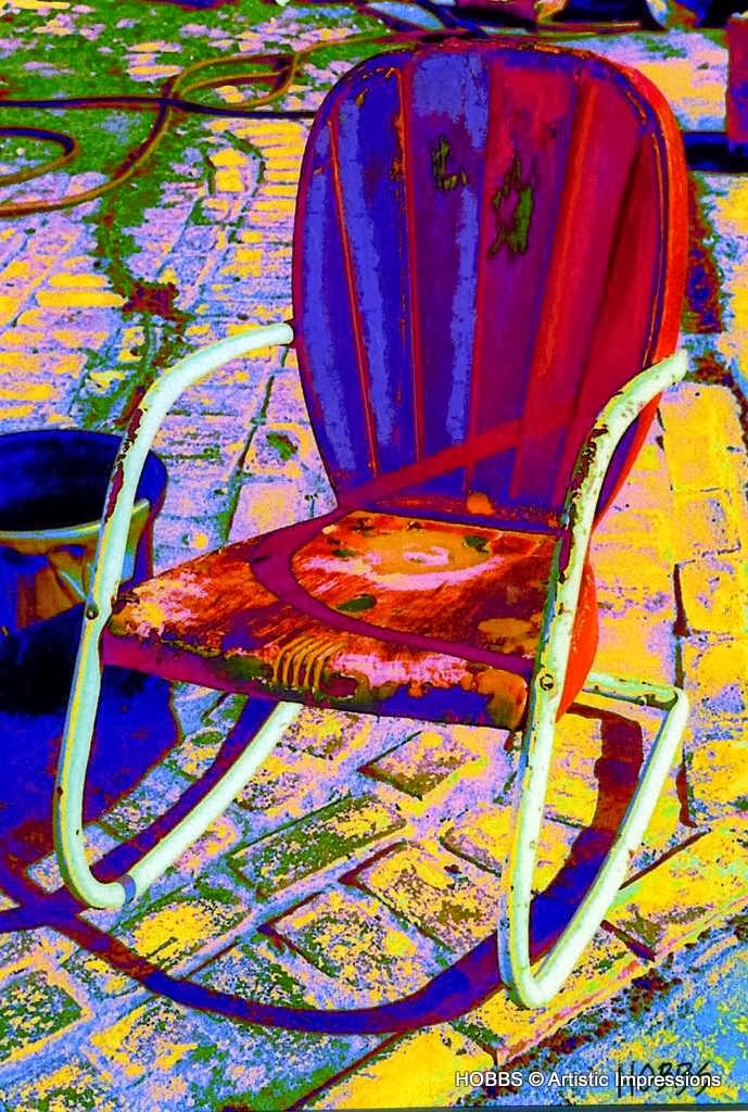 Chair in Backyard