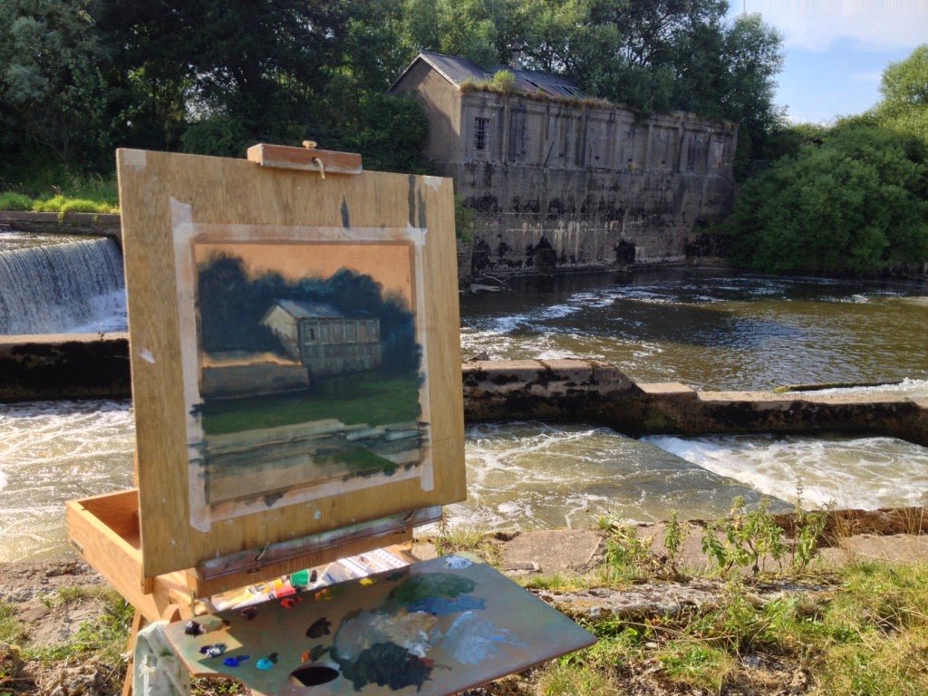 Richard Gray's Paintings: Linton Lock Old Mill
