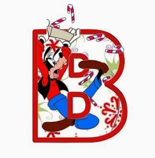 Alfabeto Navideño de personajes Disney B G.