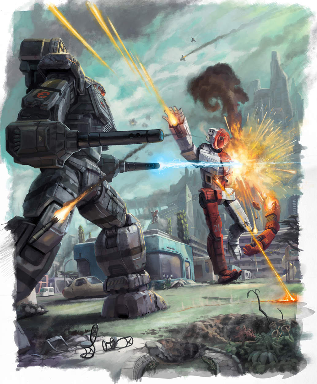 Jeff Porter Illustration BattletechWarhammer/ Xenofera Kickstarter