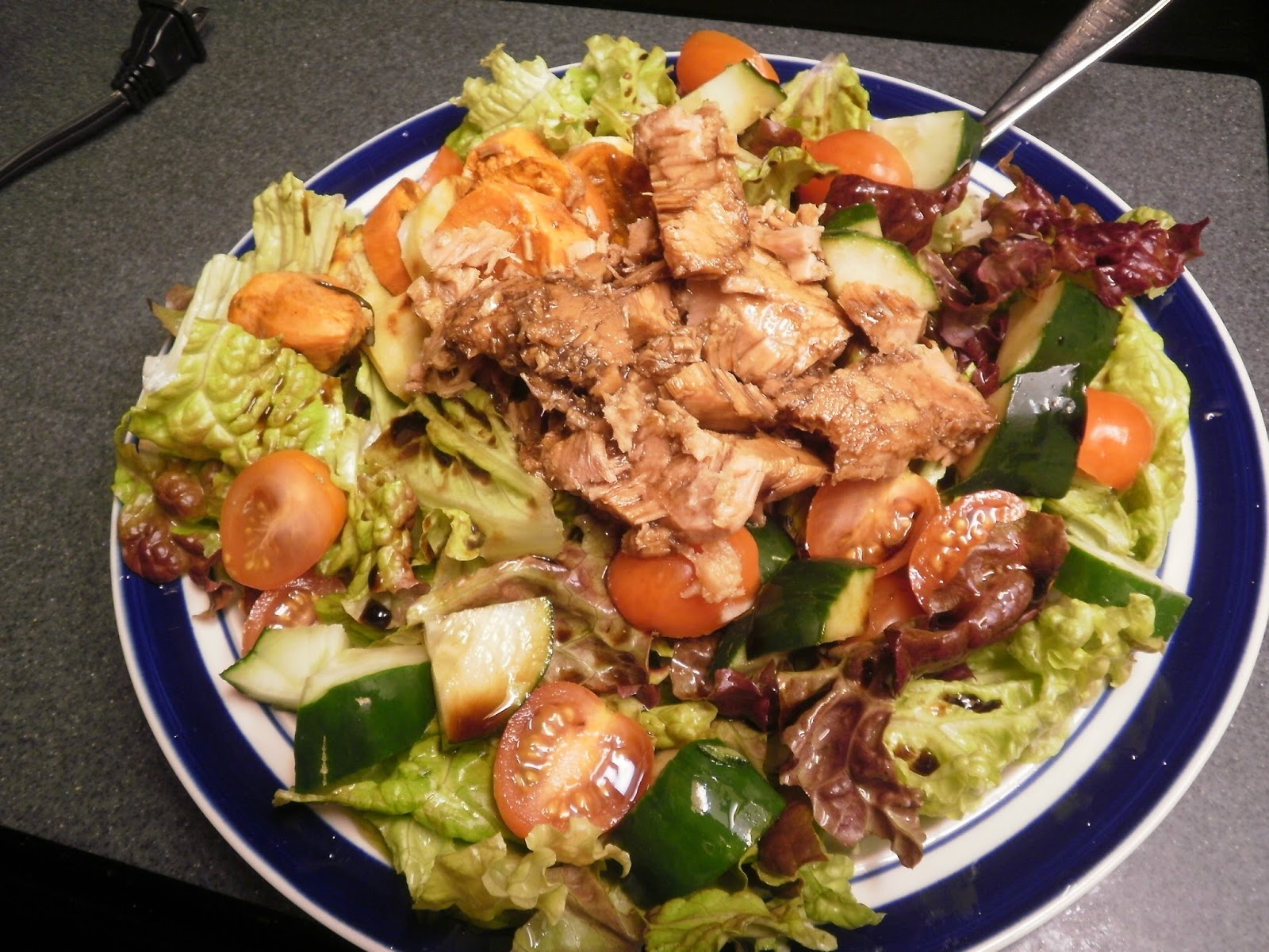 Cocoa's place My Favorite salad Starkist Tuna in Olive Oil