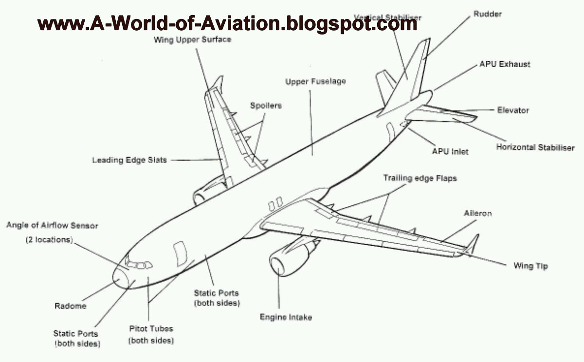 World Of Airplane Parts of Aeroplane