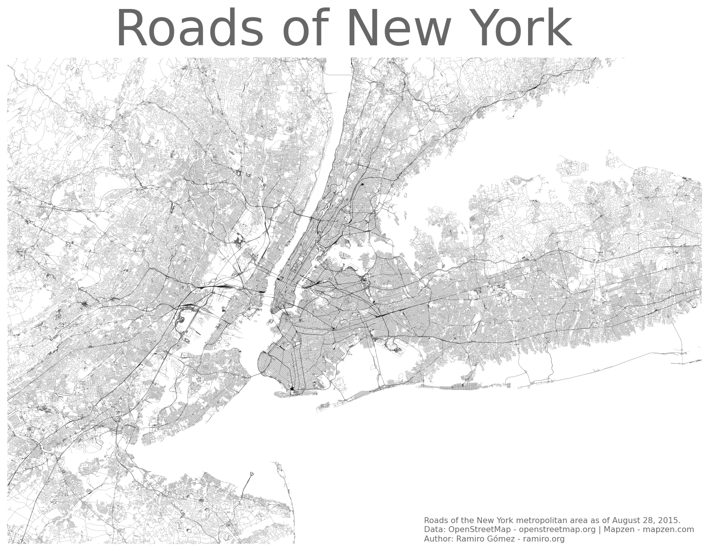New York City metropolitan area - NYC Roads