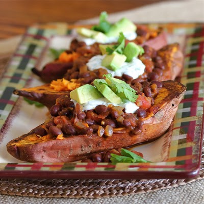 Have Recipes-Will Cook: Roasted Sweet Potatoes with Black Bean Chili