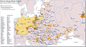 Map German settlers during WW2
