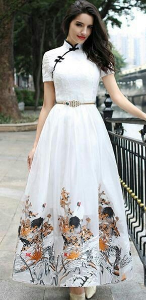 white kurti neck design