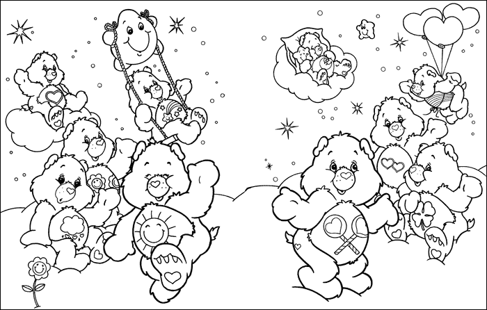 halloween care bears coloring pages - photo #42
