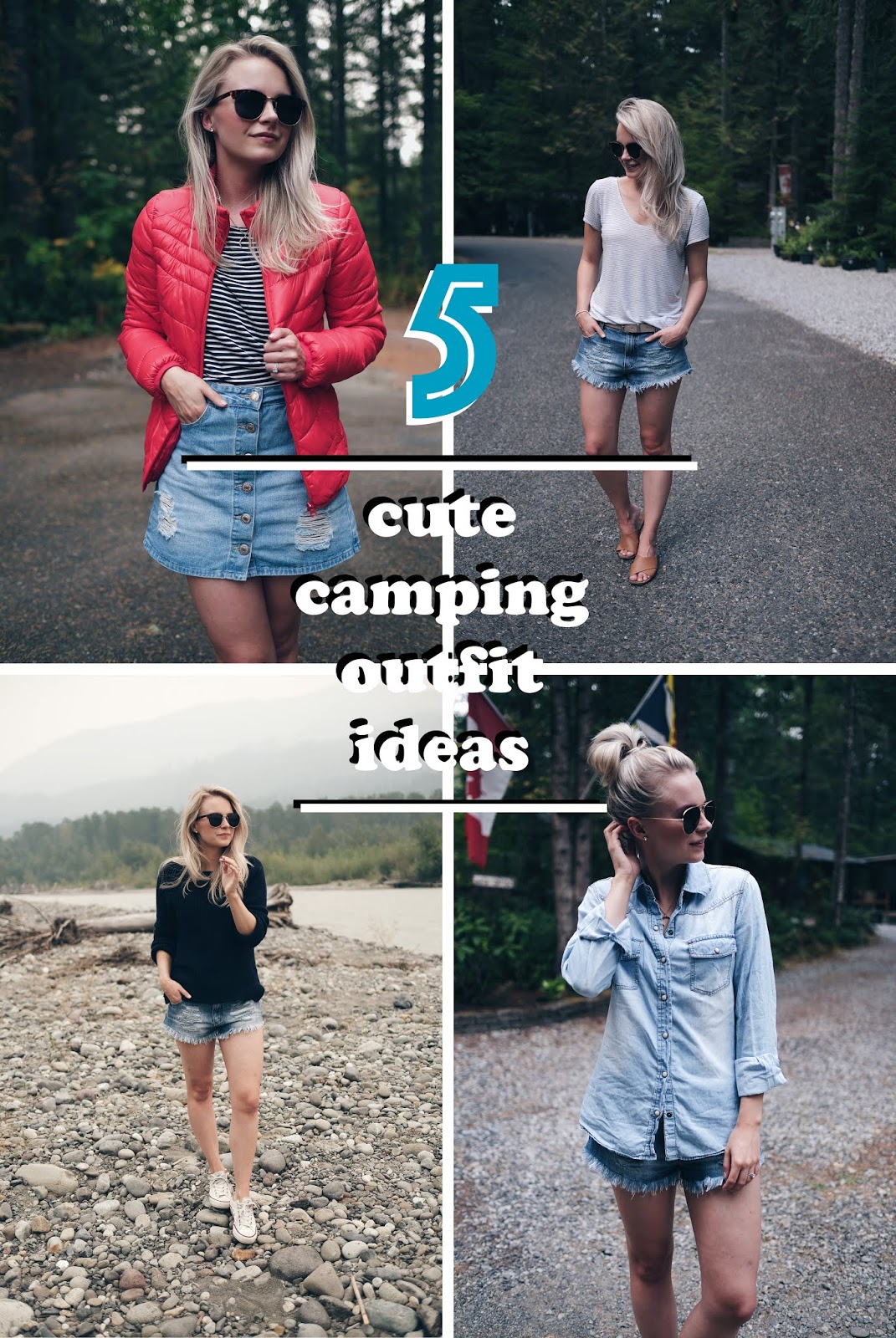 5 CAMPING OUTFIT IDEAS - Andrea Clare